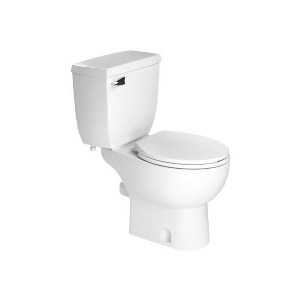 Distribution Point Saniflo Round Bowl Rear Discharge w/Seat, White 83 - main